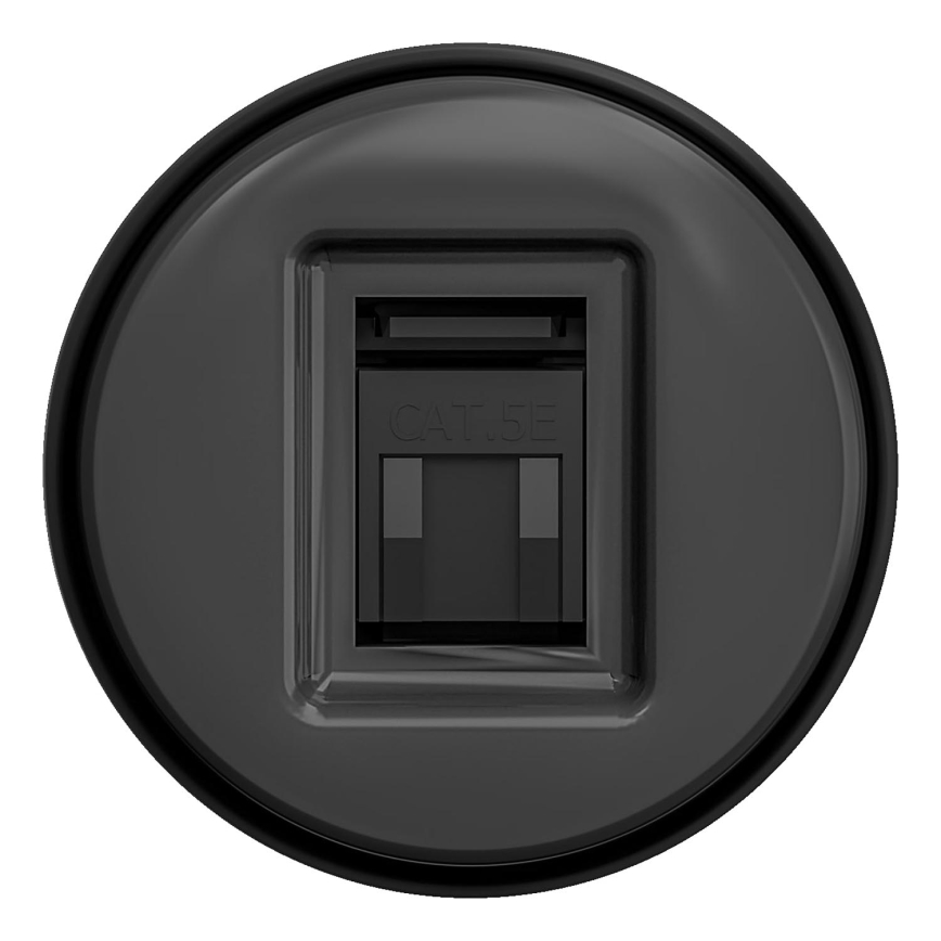 Kliklap - Retro dataudtag uden ramme antracit