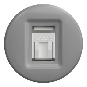 Kliklap - Retro dataudtag uden ramme grå