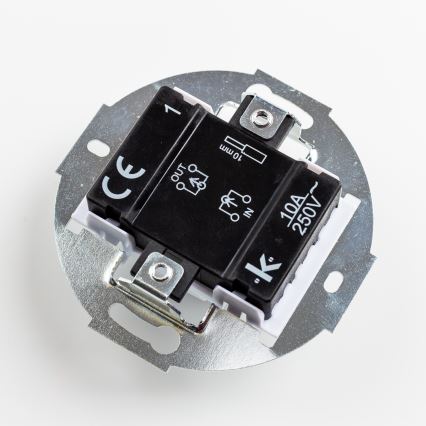 Kliklap - Retro enpolet afbryder rammefri nr. 1 gammelrosa