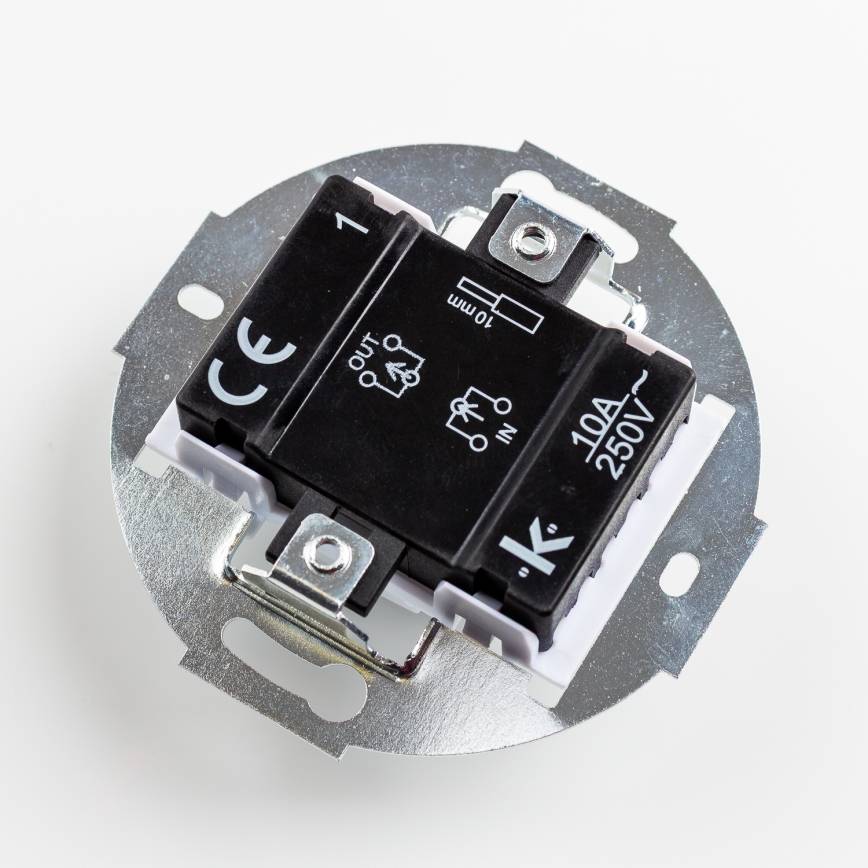 Kliklap - Retro enpolet afbryder rammefri nr. 1 gammelrosa