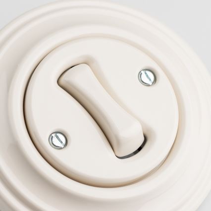 Kliklap - Retro knap med ramme beige