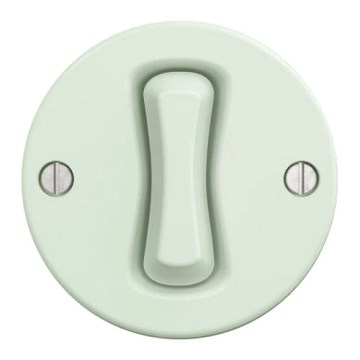 Kliklap - Retro krydsafbryder uden ramme nr. 7 mintgrøn