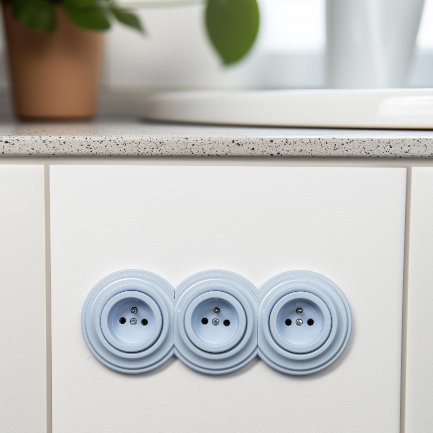 Kliklap - Retro midterramme, blå