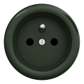 Kliklap - Retro rammefri stikkontakt 230V grøn