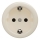 Kliklap - Retro stikkontakt til hjemmet uden ramme SCHUKO 230V/16A beige