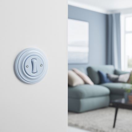 Kliklap - Retro trappeafbryder med ramme nr. 6, blå