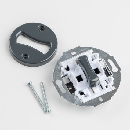 Kliklap - Retro trappeafbryder med ramme nr. 6 i antracit