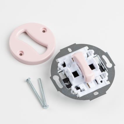 Kliklap - Retro trappeafbryder med ramme nr. 6 i gammelrosa