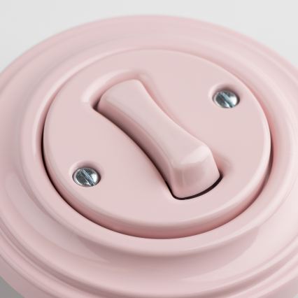 Kliklap - Retro trappeafbryder med ramme nr. 6 i gammelrosa