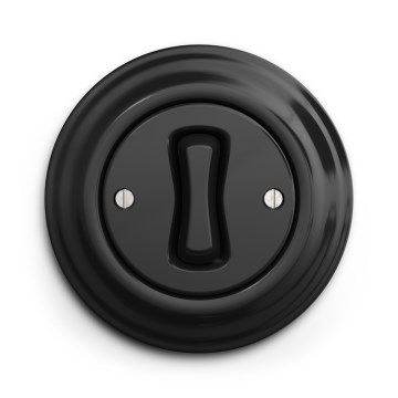 Kliklap - Retro trappeafbryder med ramme nr. 6 i sort