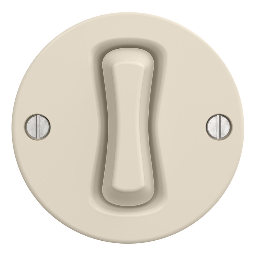 Kliklap - Retro trappeafbryder uden ramme nr. 6, beige