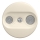 Kliklap - Retro TV- og radioudtag (endestykke) uden ramme, beige