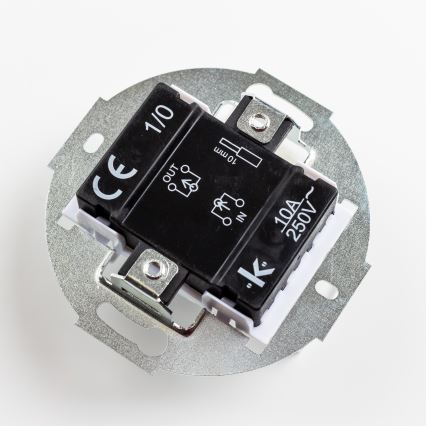 Kliklap - Retroknap uden ramme, beige