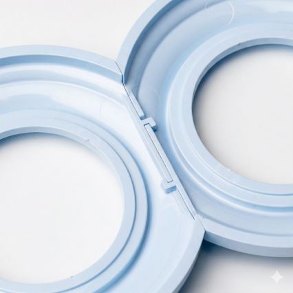 Kliklap - Retroramme i kantblå