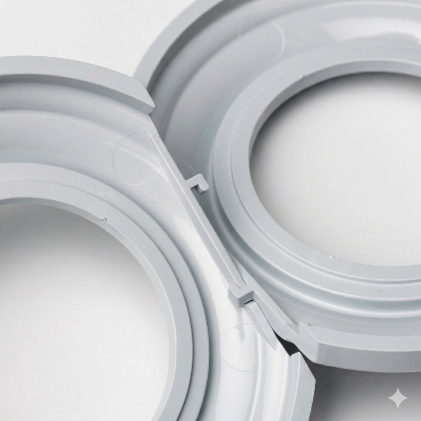 Kliklap - Retroramme i kantgrå