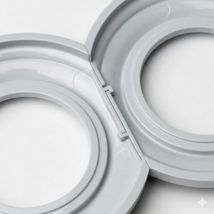 Kliklap - Retroramme i kantgrå