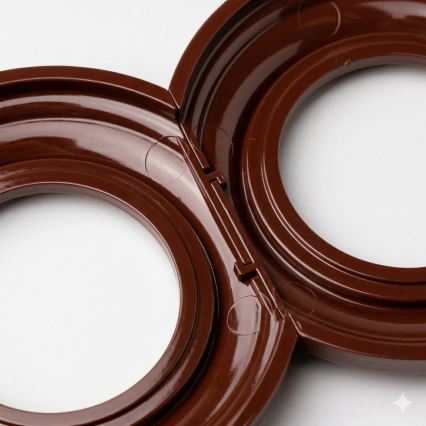 Kliklap - Retroramme, yderkant i brun