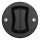 Kliklap - Vintage dobbelt trappekontact uden ramme no. 6+6 sort
