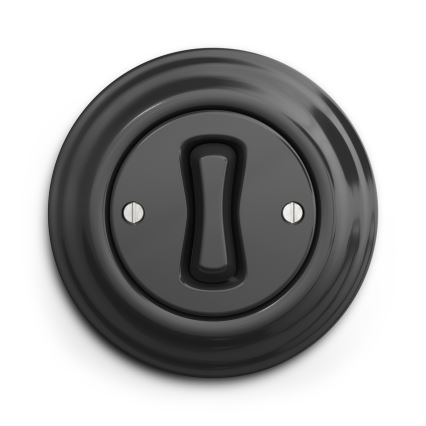 Kliklap - Vintage enkeltpolet kontakt no. 1 antracit