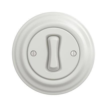 Kliklap - Vintage enkeltpolet kontakt no. 1 hvid