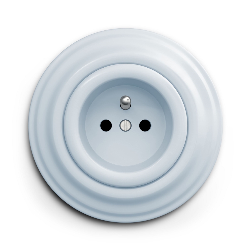 Kliklap - Vintage socket 230V blå
