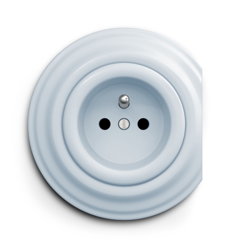Kliklap - Vintage socket 230V blå