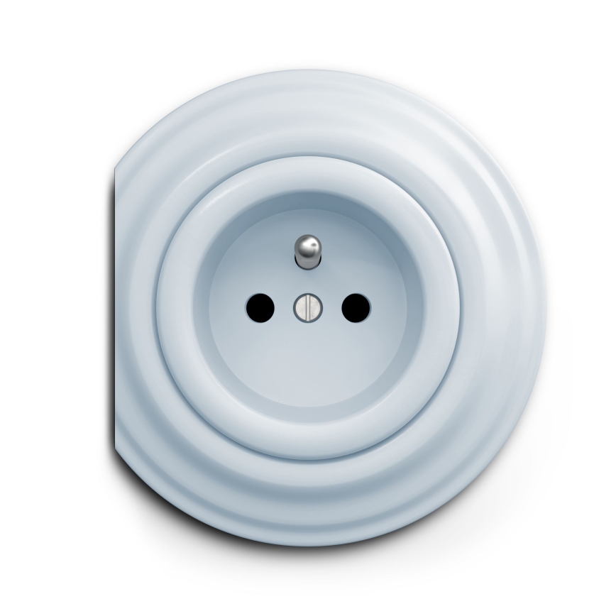 Kliklap - Vintage socket 230V blå