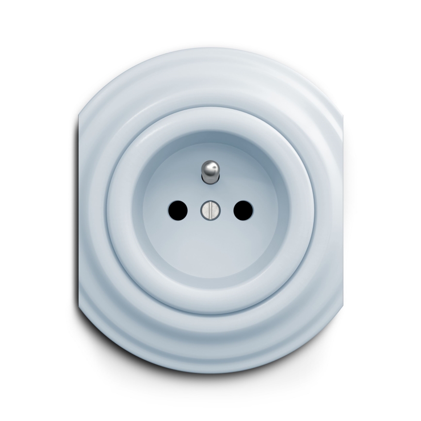 Kliklap - Vintage socket 230V blå