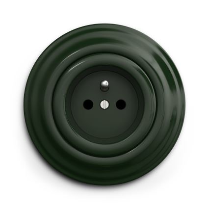 Kliklap - Vintage socket 230V grøn