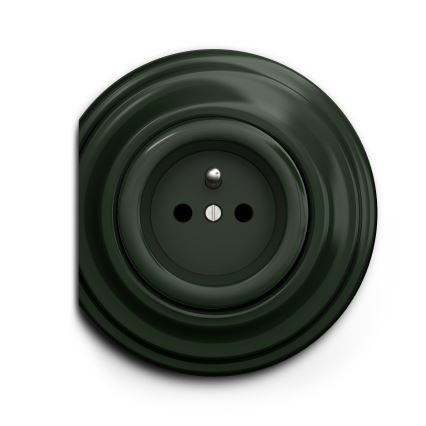 Kliklap - Vintage socket 230V grøn