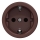 Kliklap - Vintage socket uden ramme SCHUKO 230V/16A brun