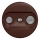 Kliklap - Vintage telefonstik TV+R (continuous) brun