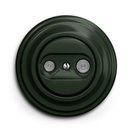 Kliklap - Vintage telefonstik TV+R (continuous) grøn