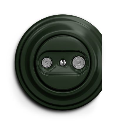 Kliklap - Vintage telefonstik TV+R (continuous) grøn