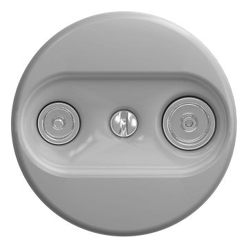 Kliklap - Vintage telefonstik TV+R (terminal) grå