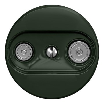 Kliklap - Vintage telefonstik TV+R (terminal) grøn