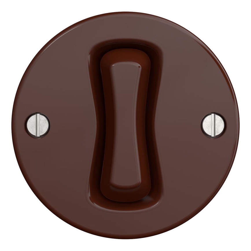 Kliklap - Vintage trappekontakt no. 6 brun