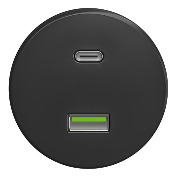 Kliklap - Vintage USB-stik A+C antracit