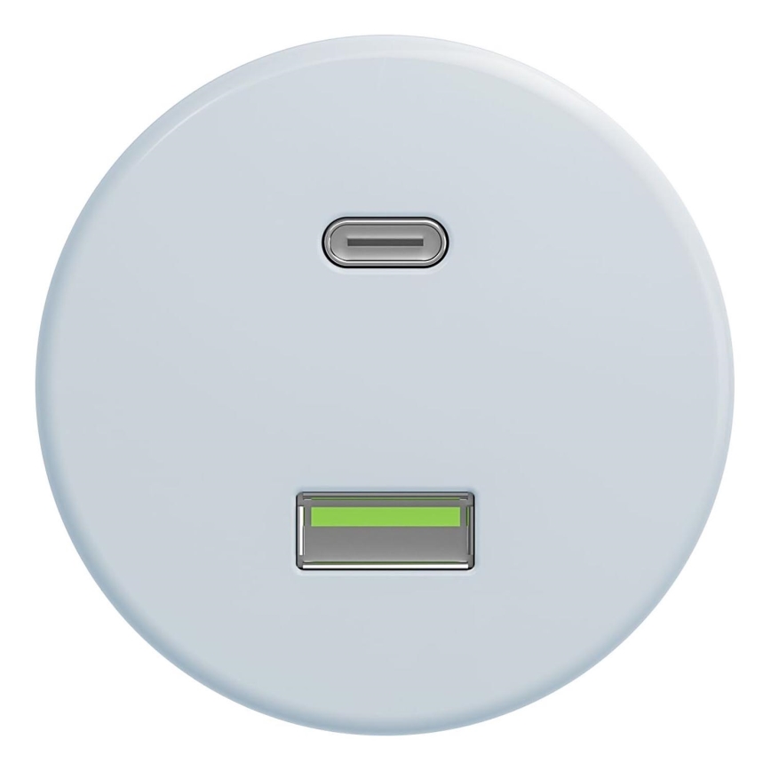 Kliklap - Vintage USB-stik A+C blå