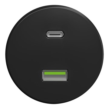 Kliklap - Vintage USB-stik A+C sort
