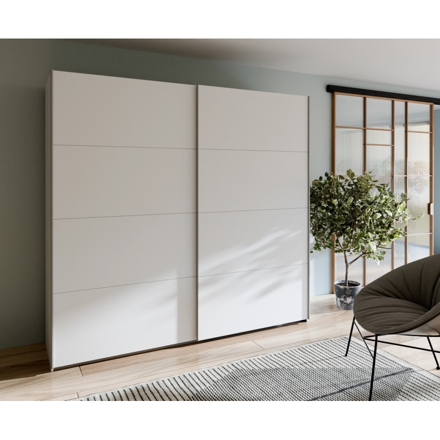 Klædeskab KARO 220 x 210 x 61 cm hvid
