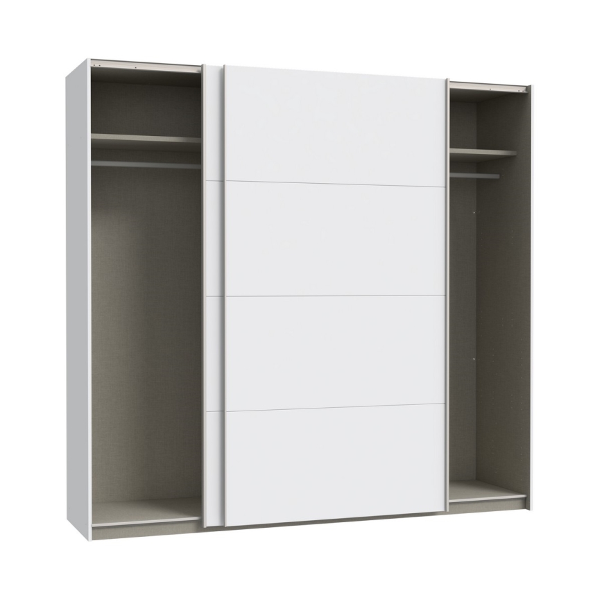 Klædeskab KARO 220 x 210 x 61 cm hvid