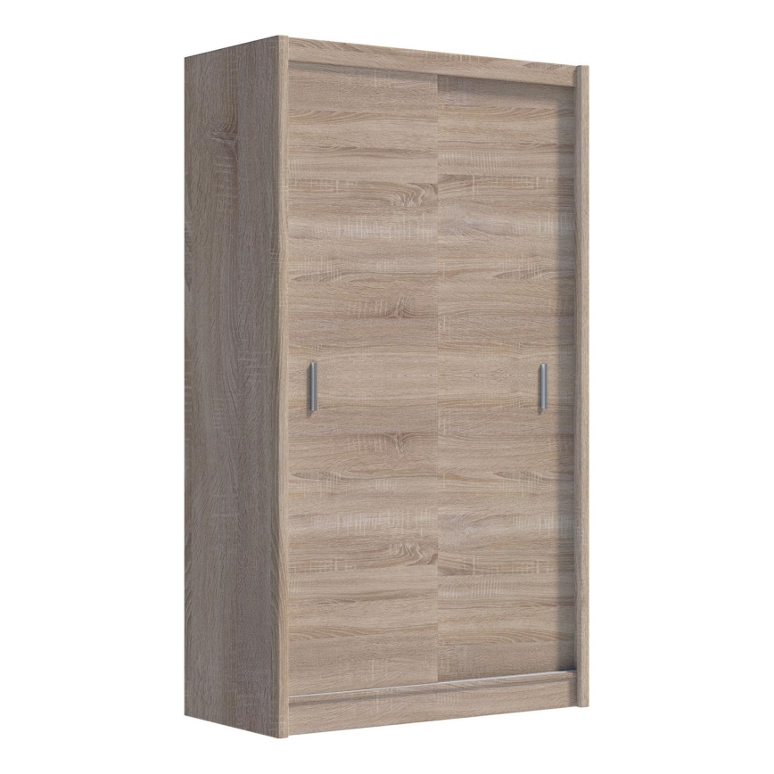 Klædeskab med skydedøre SAPHIRA 150x215 cm eg sonoma