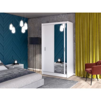 Klædeskab SABRINA 120x215 cm hvid