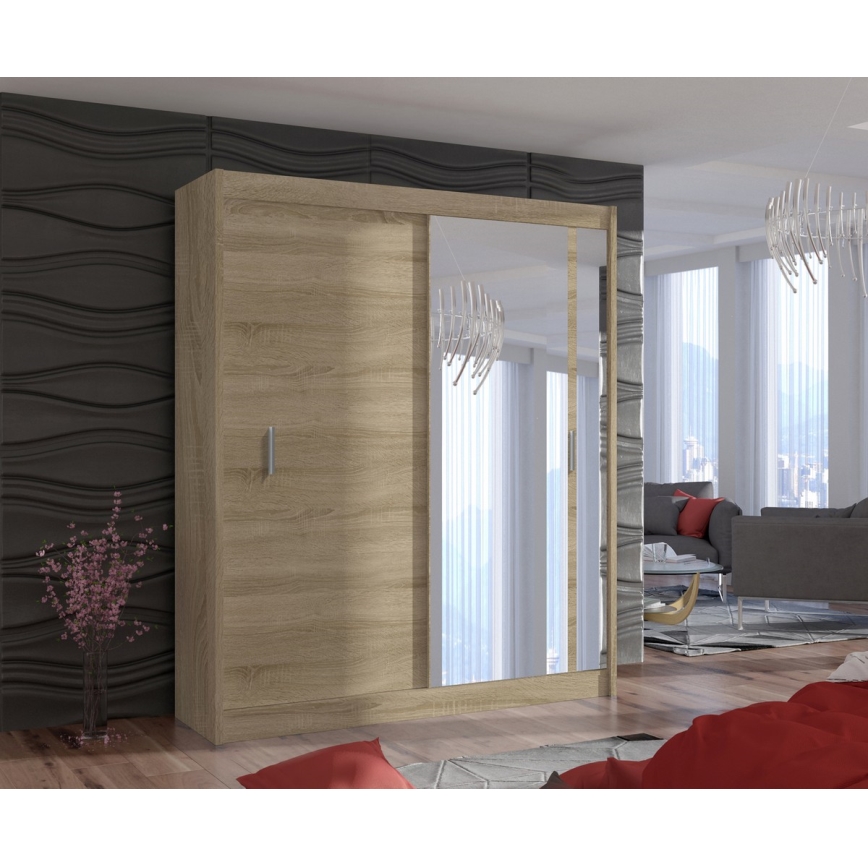 Klædeskab SABRINA 180x215 cm eg sonoma