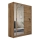 Klædeskab SABRINA 180x215 cm eg woltan
