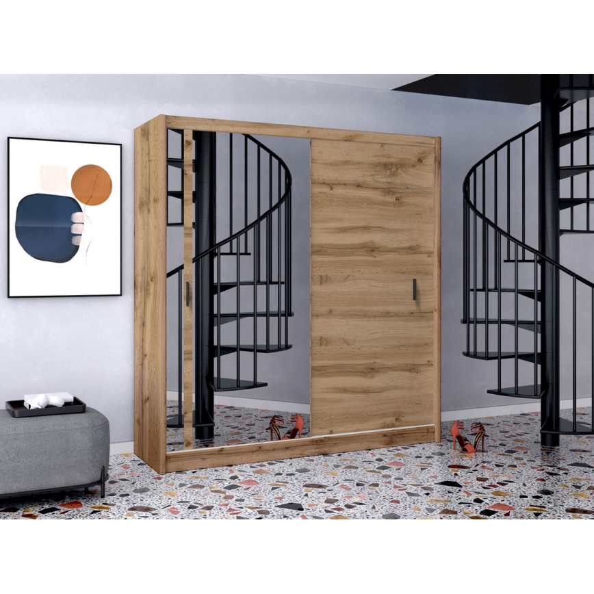 Klædeskab SABRINA 203x215 cm eg woltan
