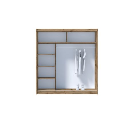 Klædeskab SABRINA 203x215 cm eg woltan