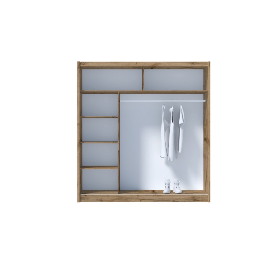 Klædeskab SABRINA 203x215 cm eg woltan