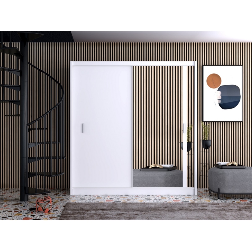Klædeskab SABRINA 203x215 cm hvid